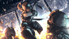 Hetza anime girls zombies skull Anime