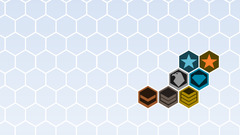 hexagon texture digital art geometric figures