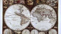 History world map vintage