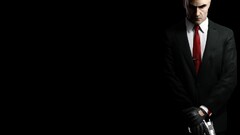 hitman video games video game art tie gun Simple Background