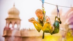 holi festival colorful camera smiling Men