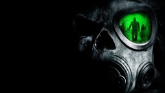 horror gas masks apocalyptic dark