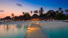 Hotel Sea beach pier sunset
