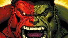 Hulk comics comic art Red Hulk frontal view