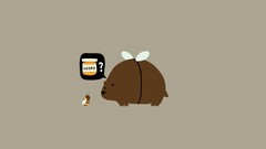 humor Minimalism bees Bears Simple Background honey