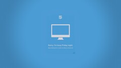 humor Simple Background simple blue background artwork Monitor