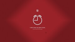 humor Simple Background simple red background clocks digital art