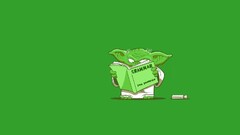 humor star wars yoda Green jedi Simple Background Minimalism