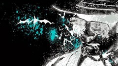 Hunter S. Thompson paint splatter inverted Alex Cherry surreal