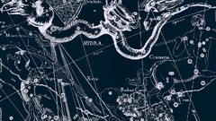 hydra lines blue background