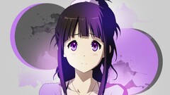 hyouka chitanda eru Anime anime girls purple eyes