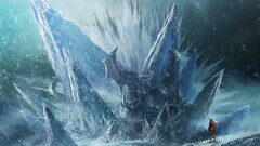 ice fantasy art artwork blue