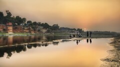 India river water People