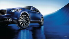 Infiniti FX blue cars Car vehicle