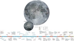 infographics moon Space