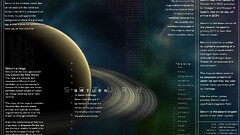infographics planet Saturn