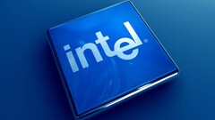 intel Technology blue background