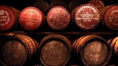 interior cellars brown whisky Scotland barrels Wood alcohol