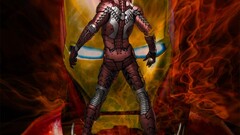 Iron Man fire blue eyes