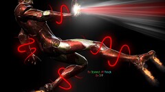 Iron Man fire text watermarked
