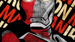 Iron Man poster artwork red