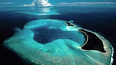 Island Sea aerial view nature Turquoise