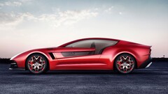 Italdesign Guiguiaro Bricido Car red cars vehicle