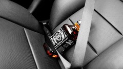 Jack Daniel's whiskey alcohol car interior