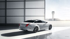 Jaguar XJ jaguar white cars vehicle hangar Car British cars