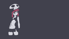 Jakuzure Nonon anime vectors anime girls Anime skull Minimalism