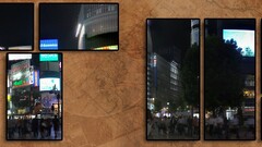 Japan collage night cityscape