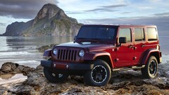 Jeep Wrangler Car red cars Off-Road jeep