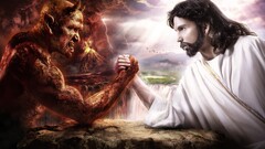 Jesus Christ devil fantasy art