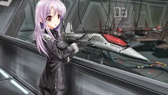 jets purple hair anime girls Anime