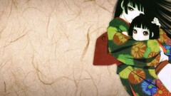 jigoku shoujo kimono Anime anime girls Women children dark hair