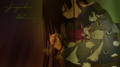 jigoku shoujo kimono Anime dark hair red eyes anime girls