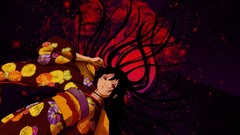 jigoku shoujo kimono enma ai dark hair long hair anime girls