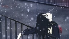 jigoku shoujo snow enma ai snowflakes winter Anime anime girls