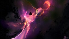JoeyJazz digital art space art deviantart nebula Space
