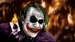 joker MessenjahMatt Cards fire The Dark Knight Batman Movies
