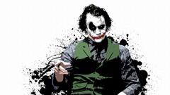 joker The Dark Knight paint splatter Batman MessenjahMatt