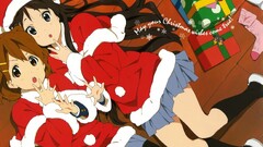k - on hirasawa yui akiyama mio Anime anime girls Christmas