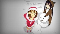 k - on hirasawa yui nakano azusa Anime anime girls Christmas