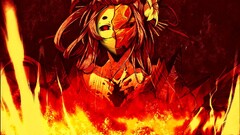 kajiri kamui kagura Anime mask fire red