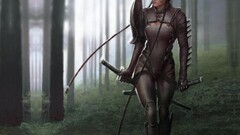Katana warrior fantasy girl