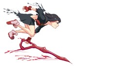 Kill la Kill anime girls Matoi Ryuuko Anime white background