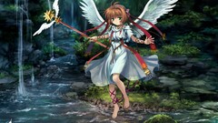 kinomoto sakura anime girls nature Anime water fantasy girl