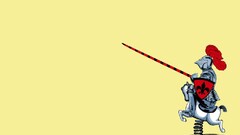 knight Minimalism humor Simple Background artwork