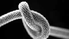 knot Ropes monochrome closeup