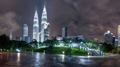 kuala lumpur cityscape Petronas Towers